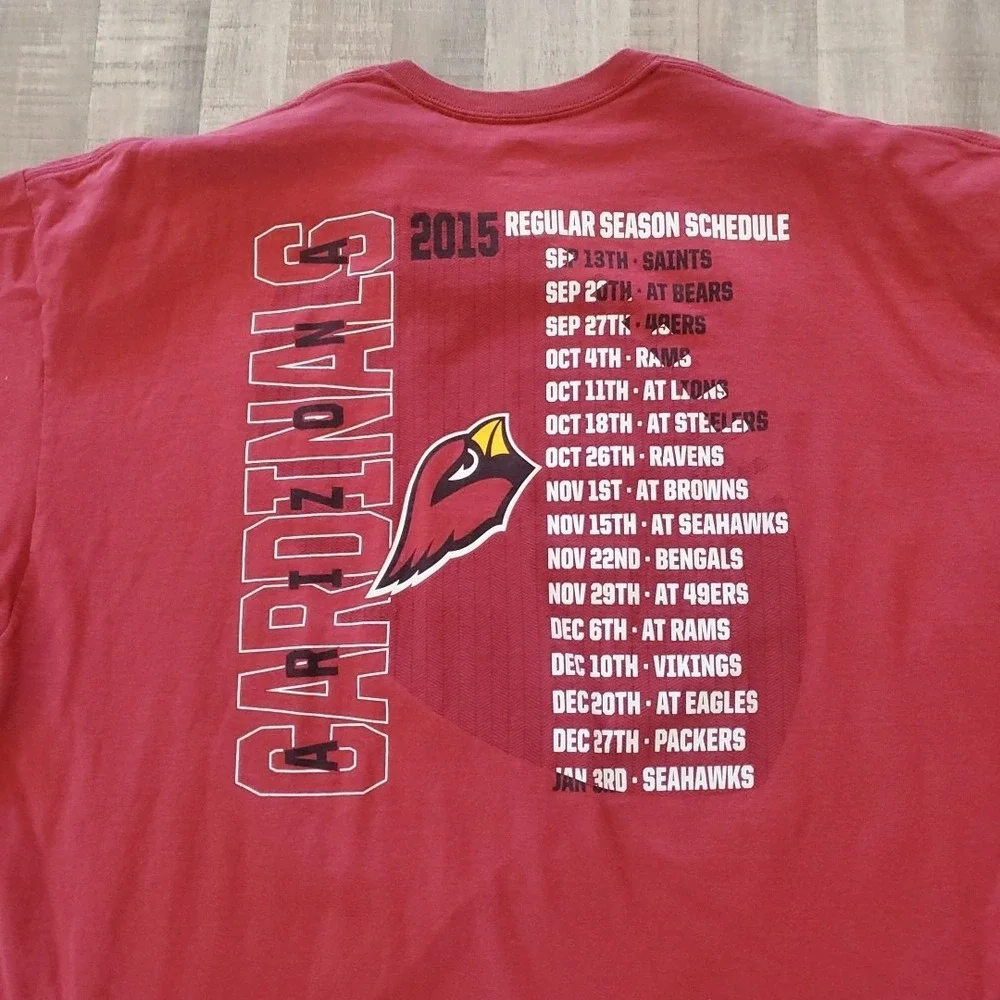 Arizona AZ Cardinals NFL Mens‎ T Shirt 2XL Red Majestic Football